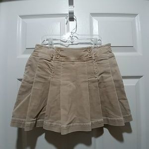 Mini Boden Girls Khaki Corduroy Skirt